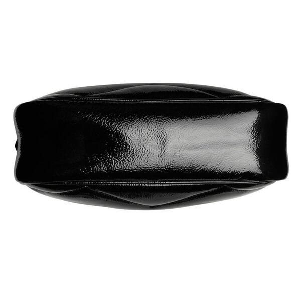 $2600 NEW GUCCI BLACK PATENT LEATHER MARMONT CAMERA CROSSBODY BAG PURSE - Picture 9 of 11